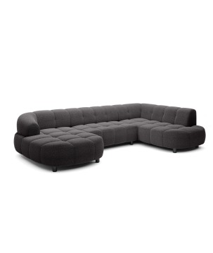 Narożnik VELPA XL Prawostronny z elektryczną regulacją siedziska w tkaninie LOOP 19 WERSAL