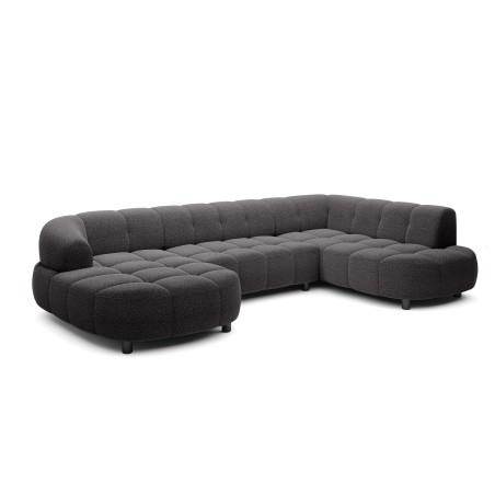 Narożnik VELPA XL Prawostronny z elektryczną regulacją siedziska w tkaninie LOOP 19 WERSAL