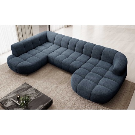 Narożnik VELPA XL z elektryczną regulacją siedziska Lewostronny w tkaninie LOOP 14 WERSAL