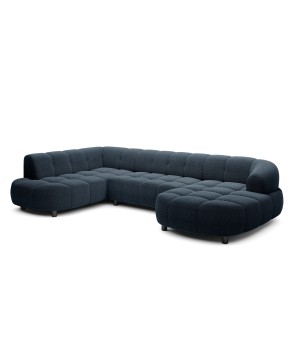 Narożnik VELPA XL z elektryczną regulacją siedziska Lewostronny w tkaninie LOOP 14 WERSAL