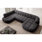 Narożnik VELPA XL z elektryczną regulacją siedziska Lewostronny w tkaninie LOOP 19 WERSAL