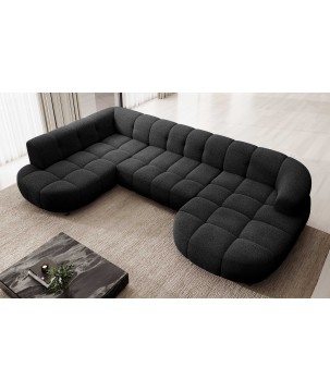 Narożnik VELPA XL z elektryczną regulacją siedziska Lewostronny w tkaninie LOOP 20 WERSAL