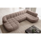 Narożnik VELPA XL z elektryczną regulacją siedziska Prawostronny w tkaninie LOOP 08 WERSAL