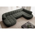 Narożnik VELPA XL z elektryczną regulacją siedziska Prawostronny w tkaninie LOOP 12 WERSAL