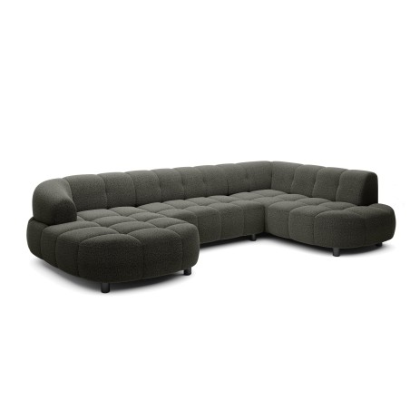 Narożnik VELPA XL z elektryczną regulacją siedziska Prawostronny w tkaninie LOOP 12 WERSAL