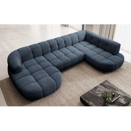 Narożnik VELPA XL z elektryczną regulacją siedziska Prawostronny w tkaninie LOOP 14 WERSAL