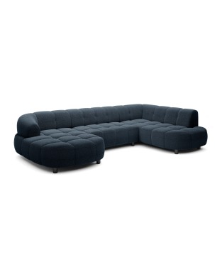 Narożnik VELPA XL z elektryczną regulacją siedziska Prawostronny w tkaninie LOOP 14 WERSAL