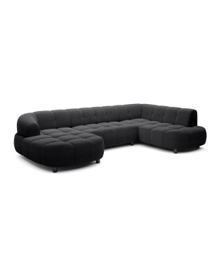 Narożnik VELPA XL z elektryczną regulacją siedziska Prawostronny w tkaninie LOOP 20 WERSAL