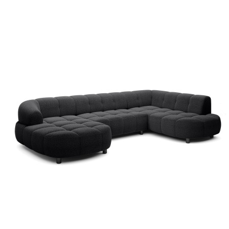 Narożnik VELPA XL z elektryczną regulacją siedziska Prawostronny w tkaninie LOOP 20 WERSAL