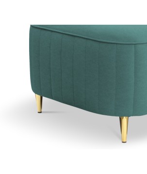 Pufa LAREN w kolorze turkusowym w tkaninie CASTEL 70