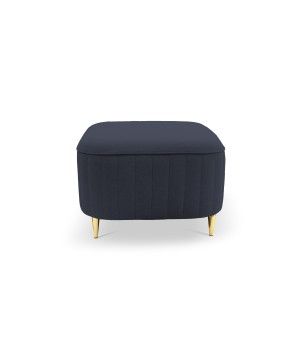 Pufa LAREN w kolorze granatowym w tkaninie CASTEL 79