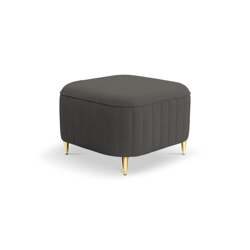 Pufa LAREN w kolorze szarym w tkaninie CASTEL 93