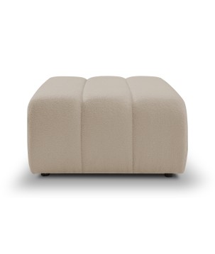 Pufa BALOO w kolorze beżowym w tkaninie LAMBI 06