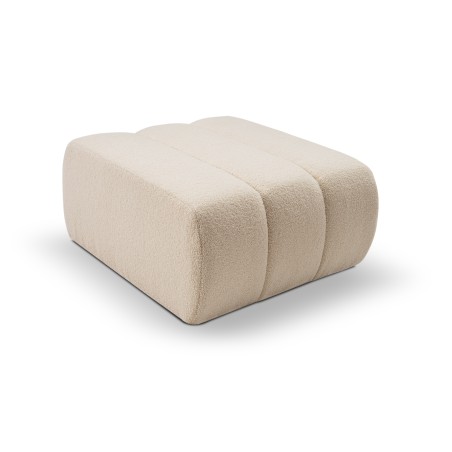 Pufa BALOO w kolorze kremowym w tkaninie LAMBI 08