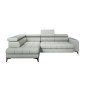 Narożnik BAGGIO Lewostronny z funkcją spania, wolnostojący tkanina LETTO 03 Popielaty WERSAL