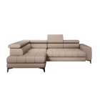 Narożnik BAGGIO Lewostronny z funkcją spania, wolnostojący tkanina LETTO 11 Beżowy WERSAL