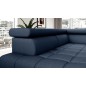 Narożnik BAGGIO Prawostronny z funkcją spania, wolnostojący tkanina LETTO 79 Granatowy WERSAL