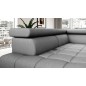Narożnik BAGGIO Prawostronny z funkcją spania, wolnostojący tkanina LETTO 88 Szary WERSAL