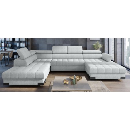 Narożnik SELVA XL Lewostronny z funkcją spania w tkaninie MEMPHIS 16 WERSAL