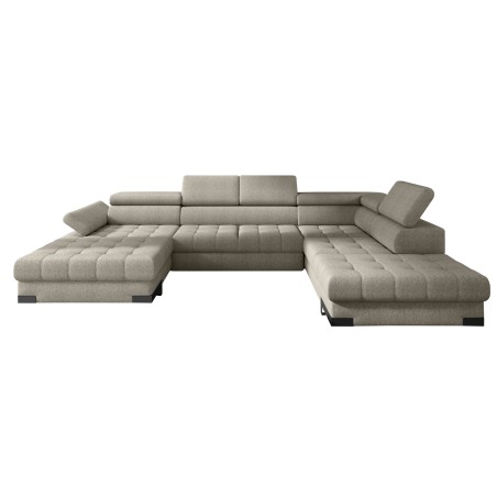 Narożnik SELVA XL Prawostronny z funkcją spania w tkaninie MEMPHIS 05 WERSAL