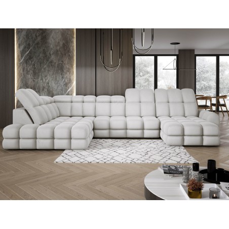 Narożnik TOLLO XL Lewostronny Elektryczna regulacja Tkanina SOLAR 03 WERSAL