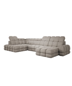 Narożnik TOLLO XL Lewostronny Elektryczna regulacja Tkanina SOLAR 16 WERSAL