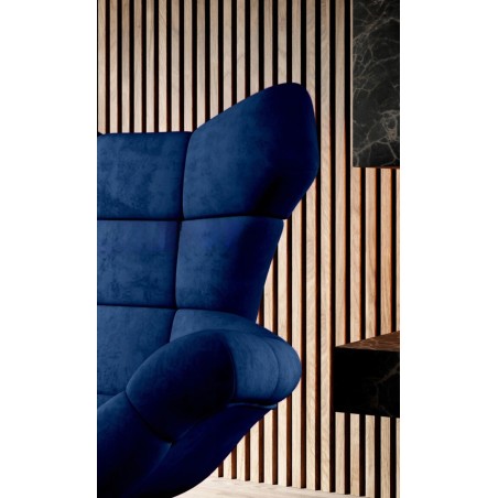 Fotel SENSI Relax obrotowy 360° z funkcją bujania w tkaninie Monolith 77