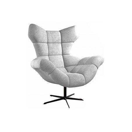 Fotel SENSI Relax obrotowy 360° z funkcją bujania w tkaninie Monolith 84