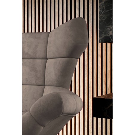 Fotel SENSI Relax obrotowy 360° z funkcją bujania w tkaninie Solar 16