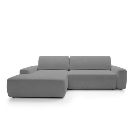 Narożnik BOULI Lewostronny z Elektryczną Regulacją wolnostojący tkanina Raven 10 Szary DOMO HOME