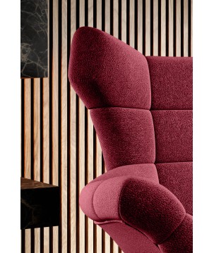 Fotel SENSI Relax obrotowy 360° z funkcją bujania w tkaninie Luisiano 16