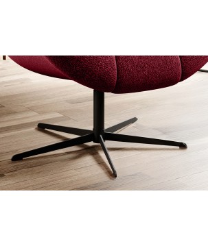 Fotel SENSI Relax obrotowy 360° z funkcją bujania w tkaninie Luisiano 16