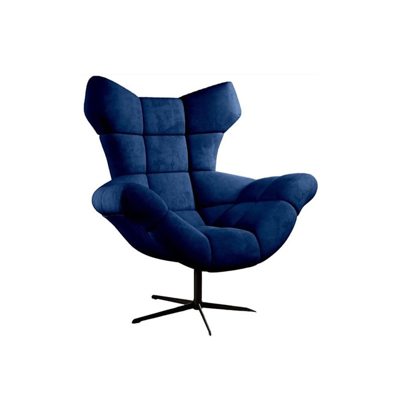 Fotel SENSI Relax obrotowy 360° z funkcją bujania w tkaninie Monolith 77