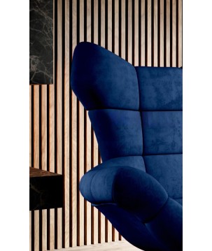 Fotel SENSI Relax obrotowy 360° z funkcją bujania w tkaninie Monolith 77