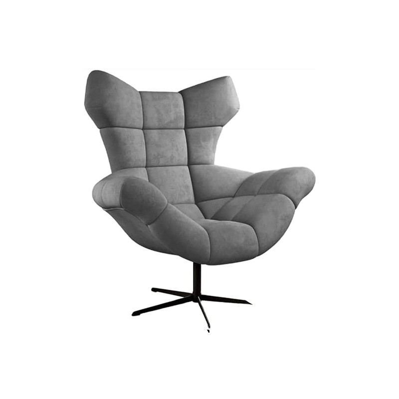 Fotel SENSI Relax obrotowy 360° z funkcją bujania w tkaninie Monolith 85