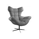 Fotel SENSI Relax obrotowy 360° z funkcją bujania w tkaninie Monolith 85