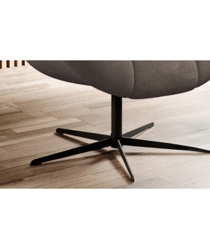 Fotel SENSI Relax obrotowy 360° z funkcją bujania w tkaninie Solar 16