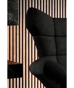 Fotel SENSI Relax obrotowy 360° z funkcją bujania w tkaninie Solar 99