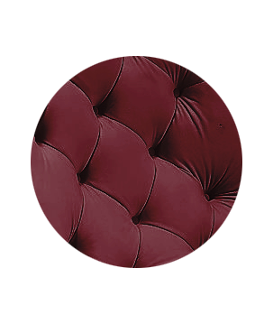 Fotel USZAK bujany tapicerowany z podłokietnikami, kolor Burgundowy tkanina MAGIC VELVET