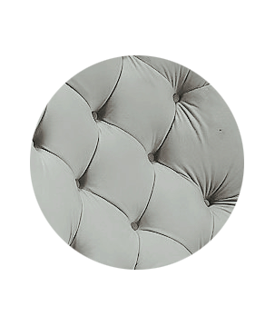 Fotel USZAK bujany tapicerowany z podłokietnikami, kolor Popielaty tkanina MAGIC VELVET