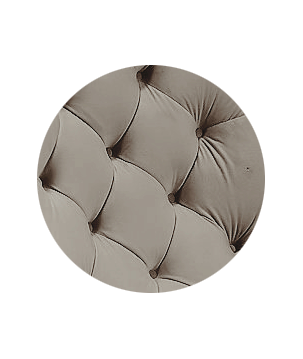 Fotel USZAK bujany tapicerowany z podłokietnikami, kolor Szary tkanina MAGIC VELVET