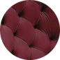 Fotel USZAK bujany tapicerowany z podłokietnikami, kolor Burgundowy tkanina MAGIC VELVET