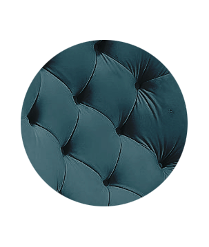 Fotel USZAK bujany tapicerowany z podłokietnikami, kolor Granatowy tkanina MAGIC VELVET