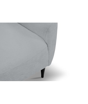 Fotel BOHO na drewnianych nogach z oparciem i podłokietnikami w tkaninie Perfect Harmony 82