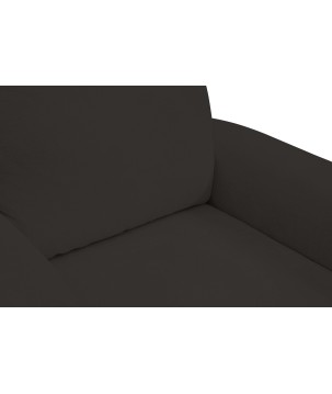 Fotel BOHO na drewnianych nogach z oparciem i podłokietnikami w tkaninie Perfect Harmony 99