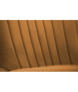 Fotel TED z wysokim oparciem i siedziskiem w tkaninie VELLUTO 08