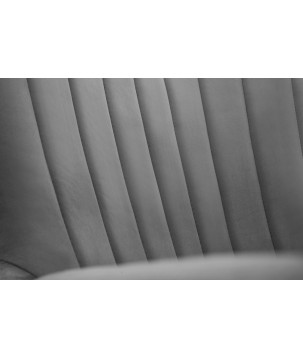 Fotel TED z wysokim oparciem i siedziskiem w tkaninie VELLUTO 18