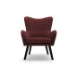 Fotel TED z wysokim oparciem i siedziskiem w tkaninie VELLUTO 32
