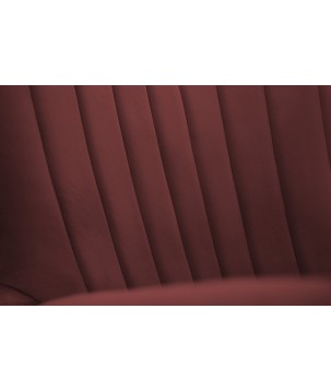 Fotel TED z wysokim oparciem i siedziskiem w tkaninie VELLUTO 32