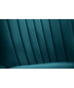 Fotel TED z wysokim oparciem i siedziskiem w tkaninie VELLUTO 36